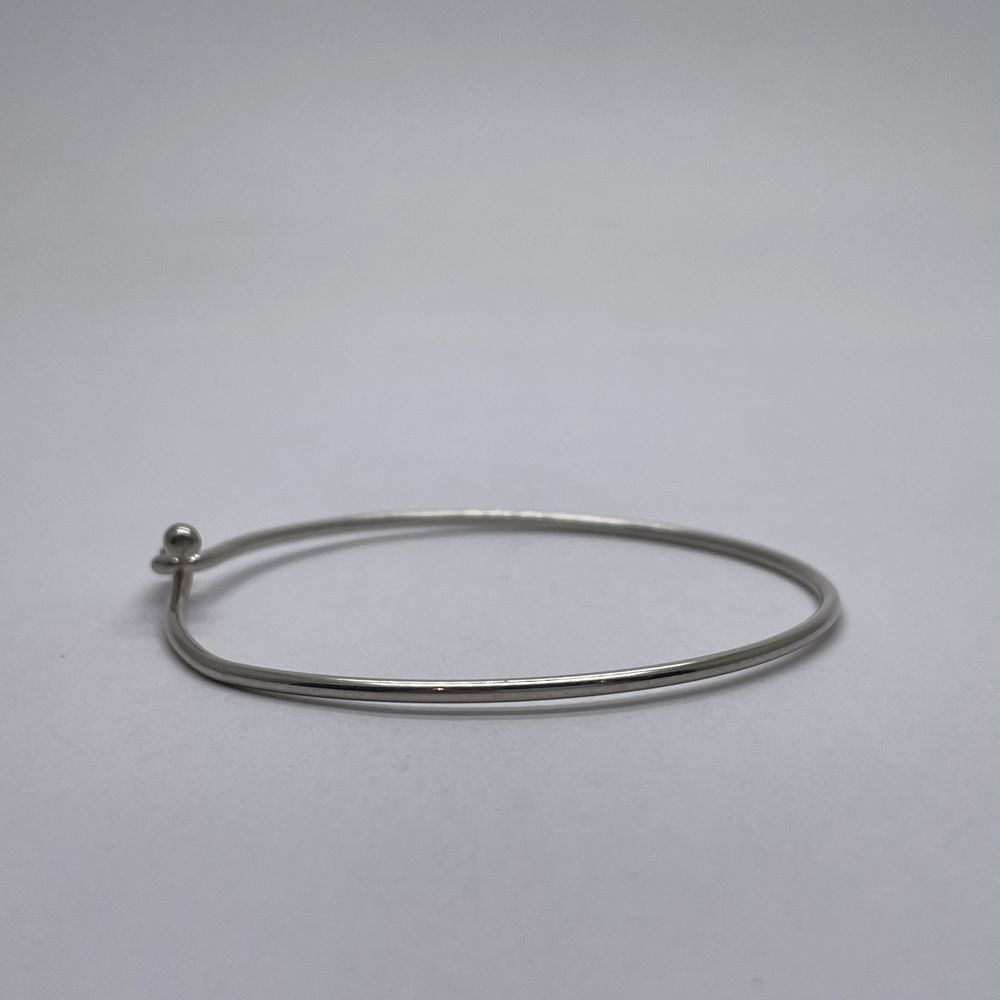 Tiffany Double Hook Wire Bangle Silver - image 2